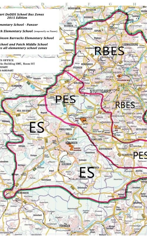 Map School Bus Zones