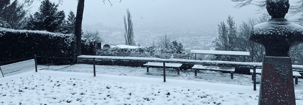 Snow in Stuttgart